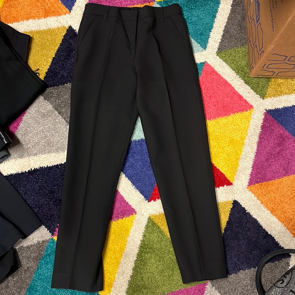 Emporio Armani Black Straight Pant Size 38